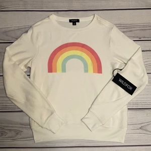 New Wildfox sweater size XS rainbow
